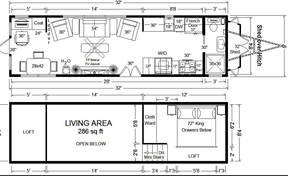 Tiny Home Kit Layout